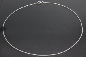 Snake Chain 925/- Silver with trigger clasp approx.width Ø 1,00mm