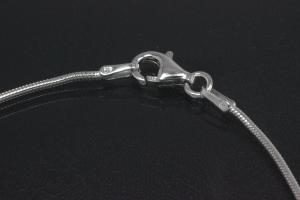 Schlangenkette 925/- Silber mit Karabiner, ca Maße Ø 1,00mm